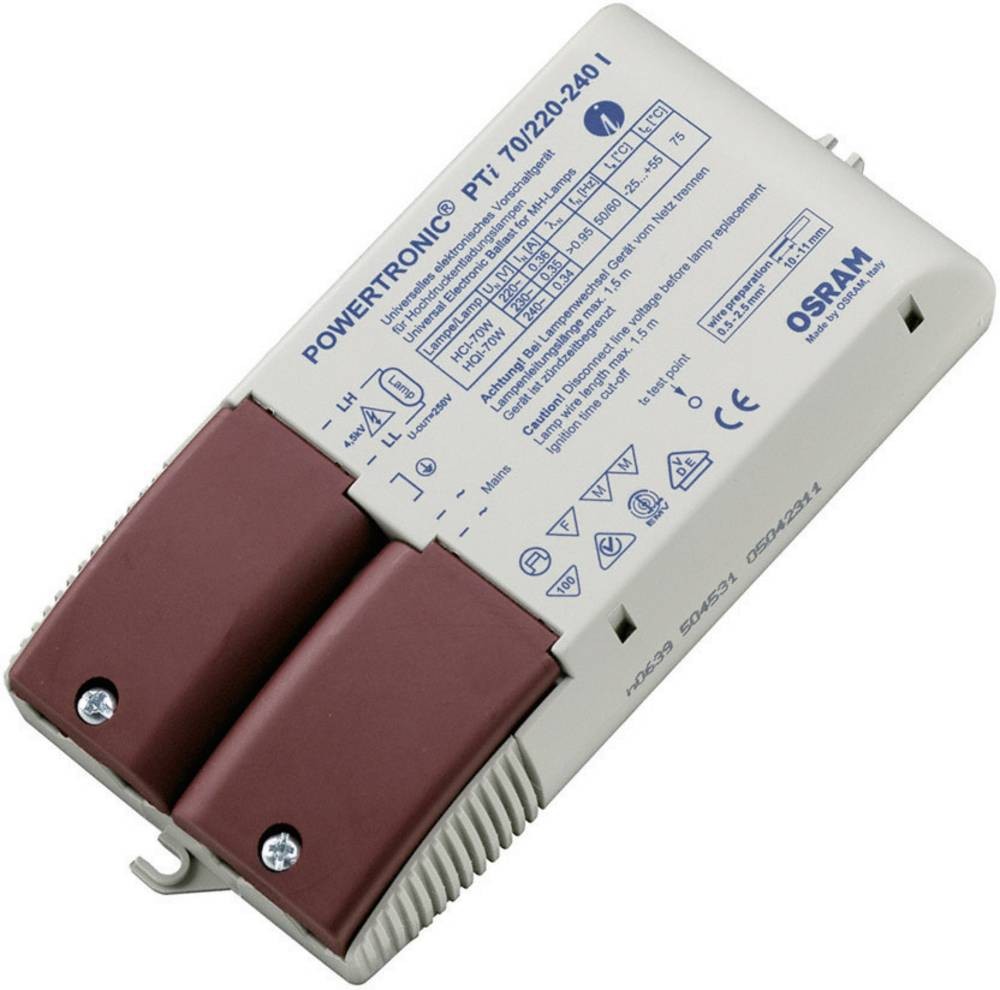 Osram Hochdruckentladungslampe EVG 70W (1 x 70 W) with Zugentlastung