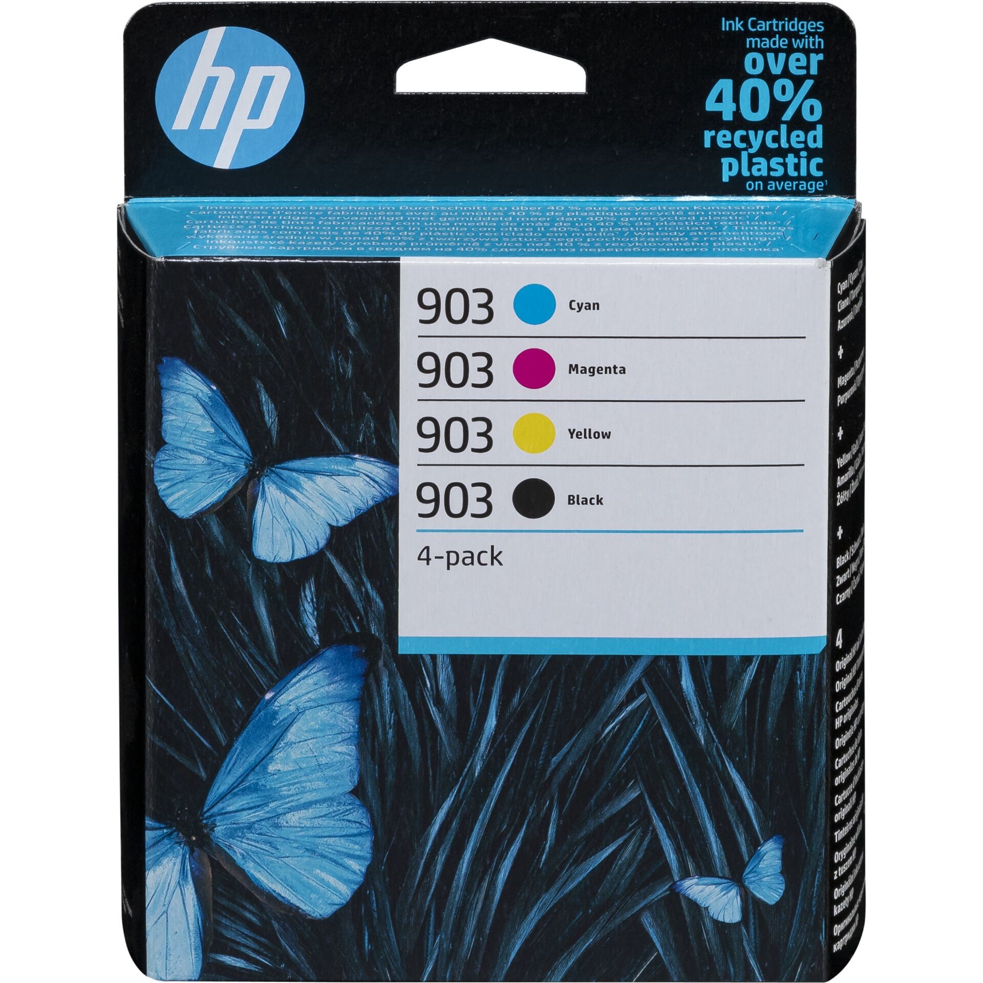 HP 903 4-pack Black/Cyan/Magenta/Yellow Original Ink Cartridges - HP