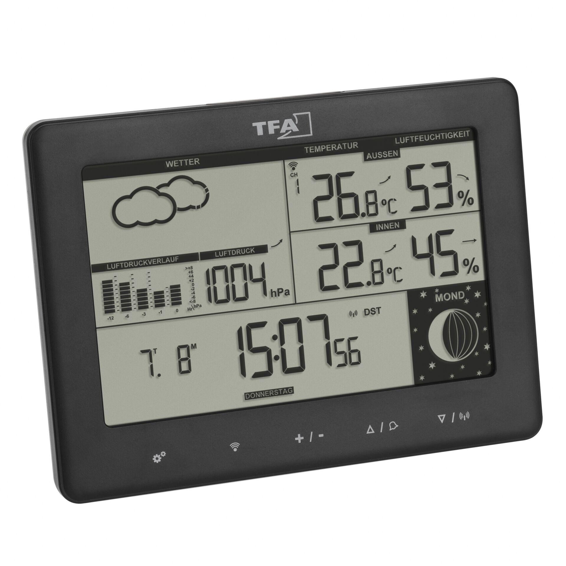 TFA-Dostmann Elements Black Battery - TFA-Dostmann Elements, Black,