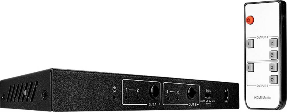 LINDY 2x2 HDMI 18G Matrix Switch 2+2 Port HDMI-Matrix-Switch 4096 x