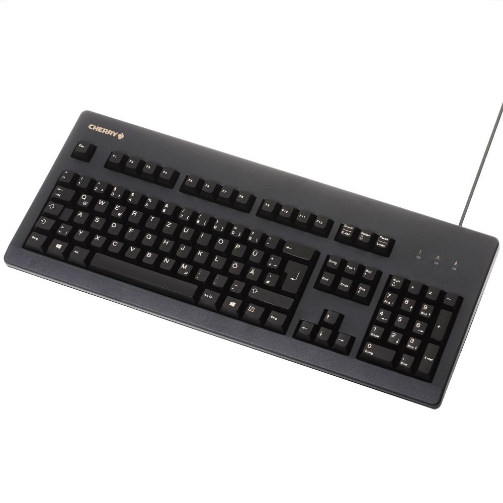 CHERRY G80-3000LSCDE-2 Kabelgebunden Tastatur Deutsch, QWERTZ Schwarz