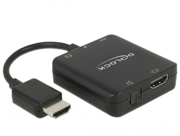 DeLOCK 63276 video cable adapter HDMI Type A (Standard) Black -