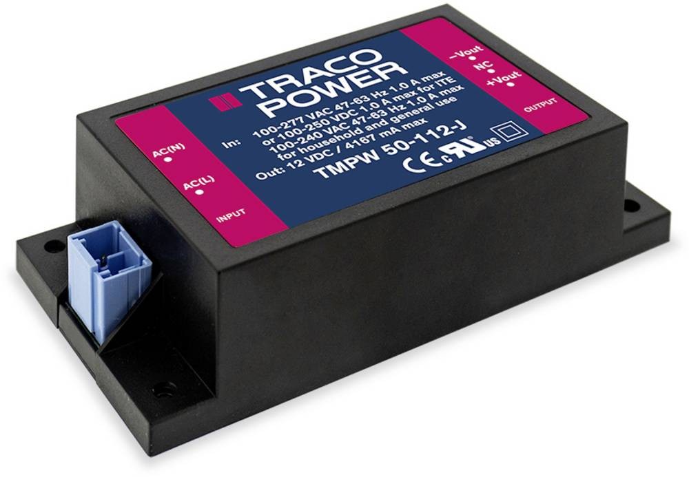 TracoPower TMPW 50-112-J SchaltChargeur 12 V/DC 4.16A 50W