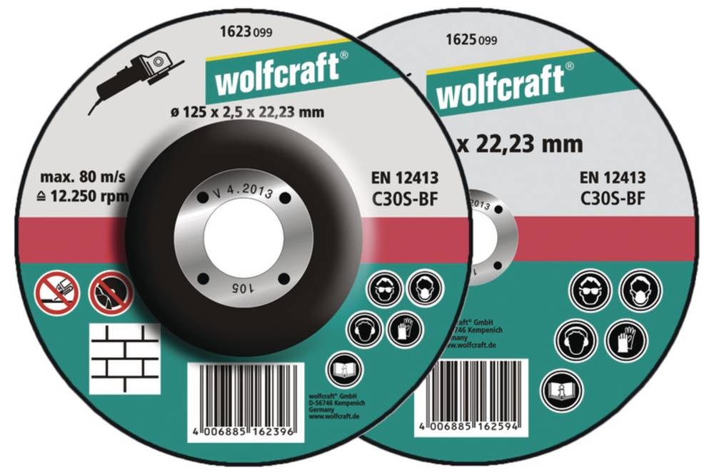 wolfcraft GmbH 5 disques à tronçonner - wolfcraft GmbH 5 disques à