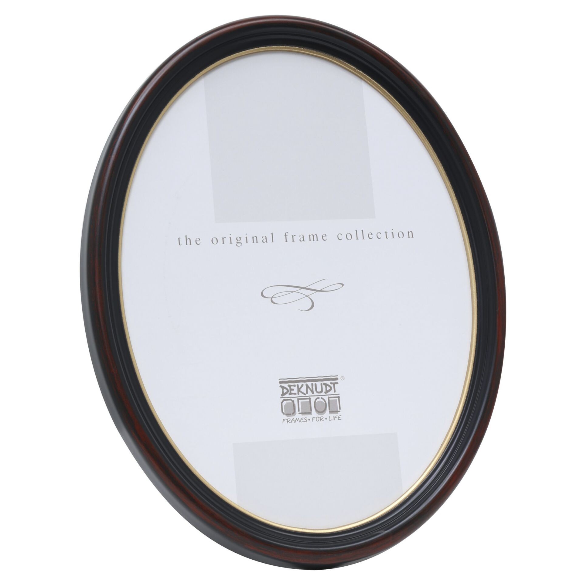 Deknudt S100F9 Ovalrahmen 13x18 Kunststoff schwarz-braun