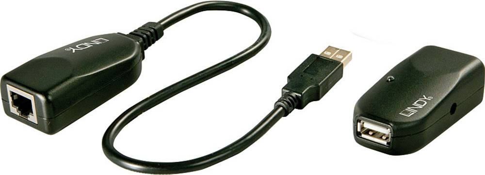 Lindy 50m USB 2.0 Cat.6 Extender - Lindy 50m USB 2.0 Cat.6 Extender,