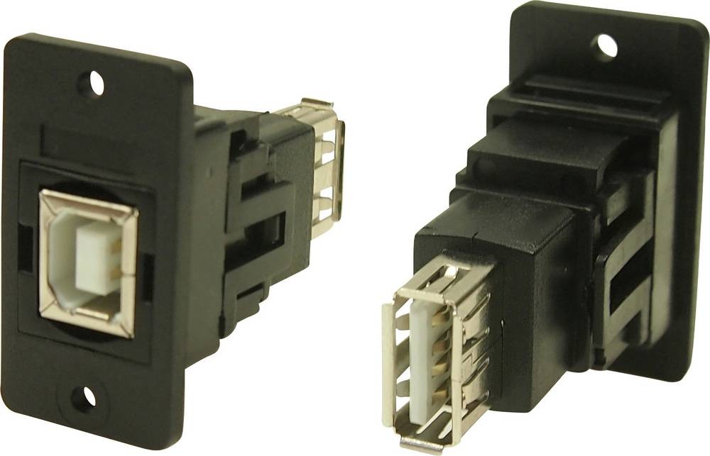 Cliff Adapter, Buchse, Einbau USB-Buchse Typ B - USB-Buchse Typ A