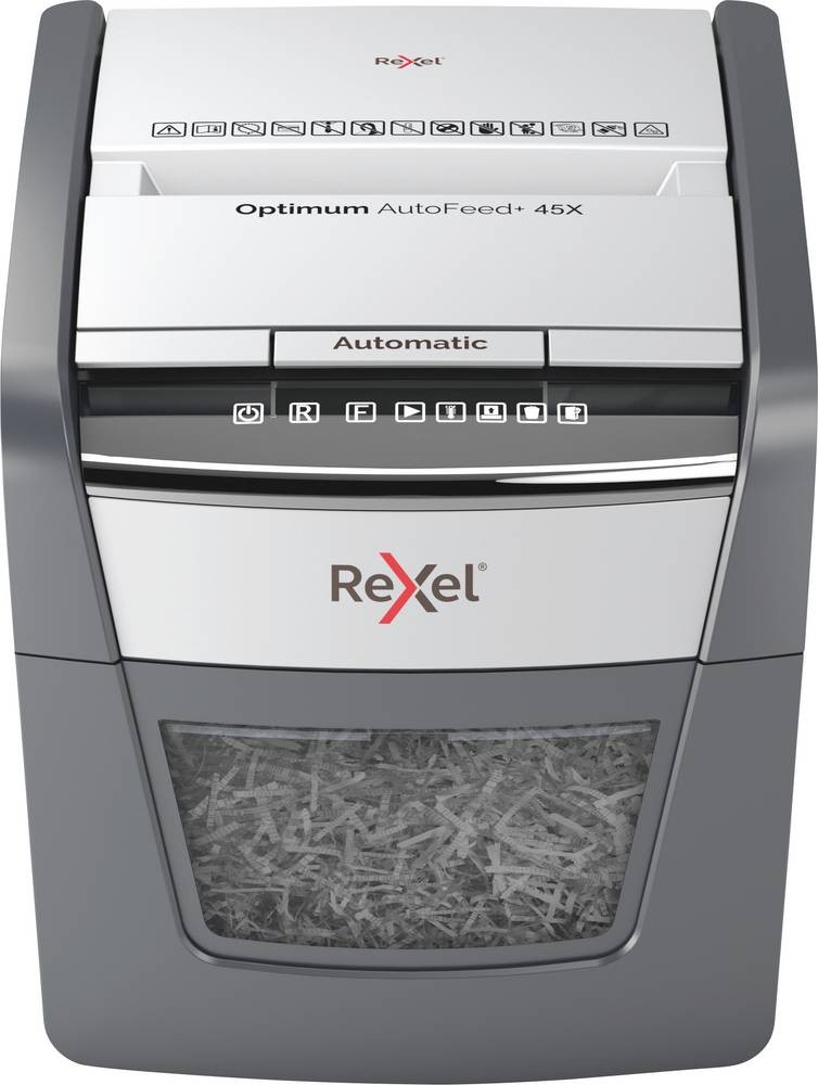 Rexel Optimum AutoFeed 45X Aktenvernichter 45 Blatt Mikroschnitt 4 x