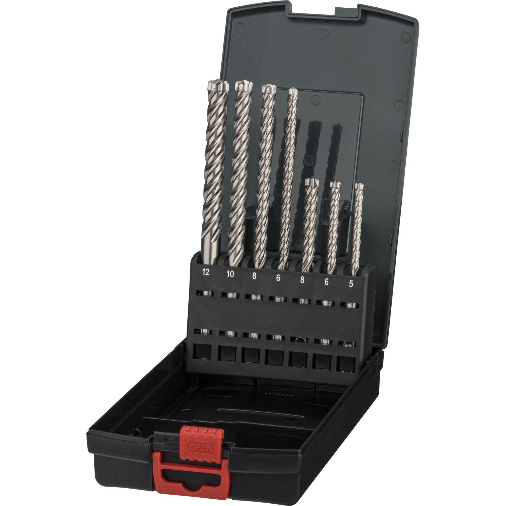 Metabo 626245000 Beton-Spiralbohrer-Set 7teilig 5 mm, 6 mm, 8 mm, 10