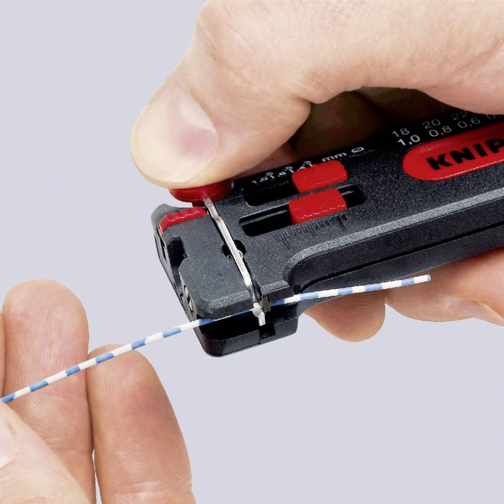 Knipex 12 80 040 SB Drahtabisolierer for CU-Leiter 0.12 up to 0.4mm