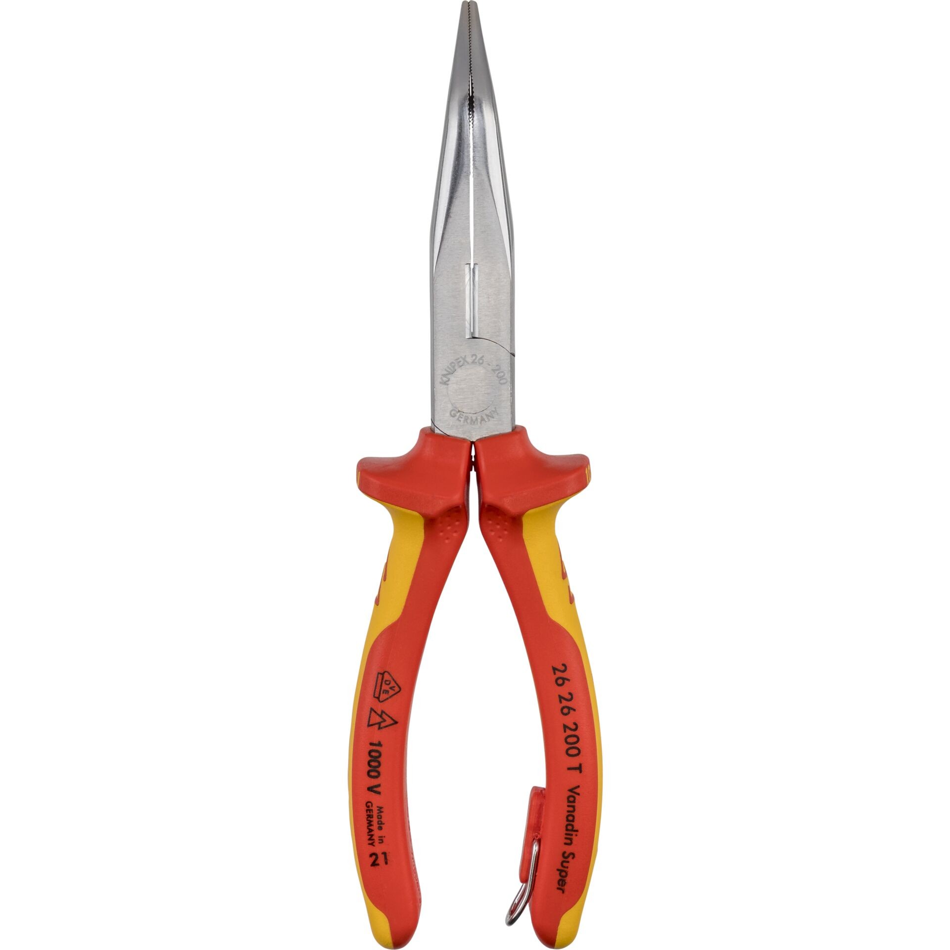 Knipex 26 26 200 T Flachrundzange 40° gebogen Chrom-Vanadium Stahl