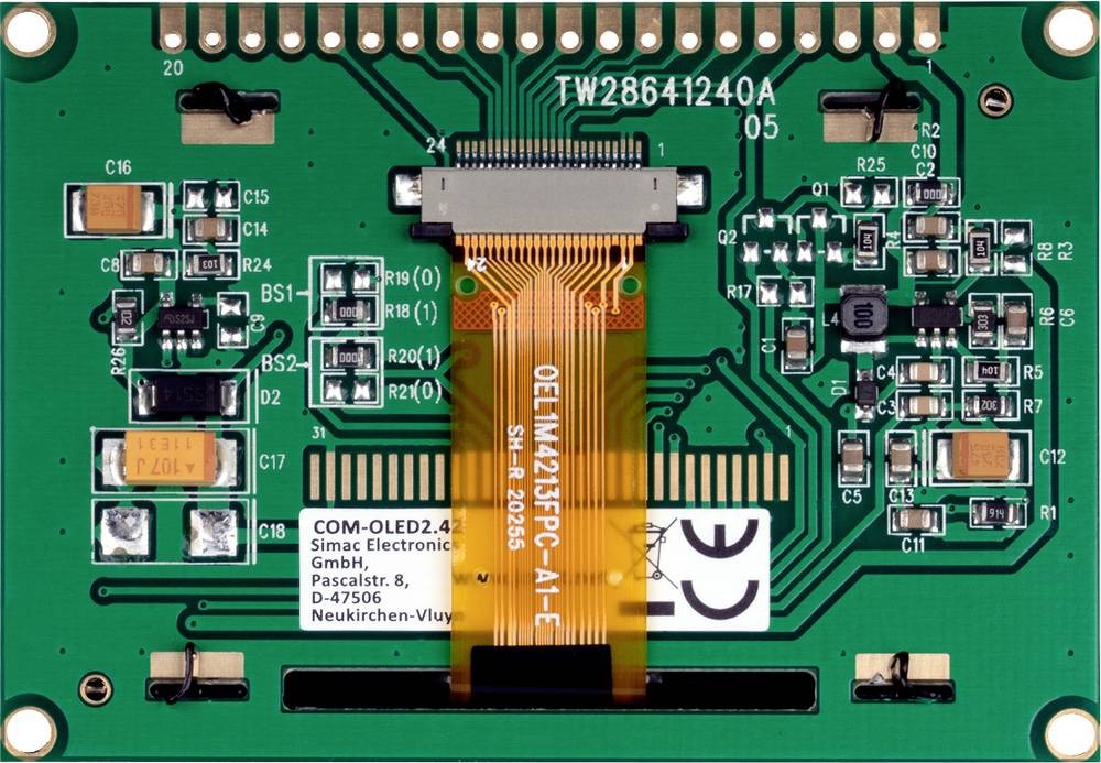 Joy-it Display-Modul 6.1cm (2.42 Zoll) 128 x 64 Pixel
