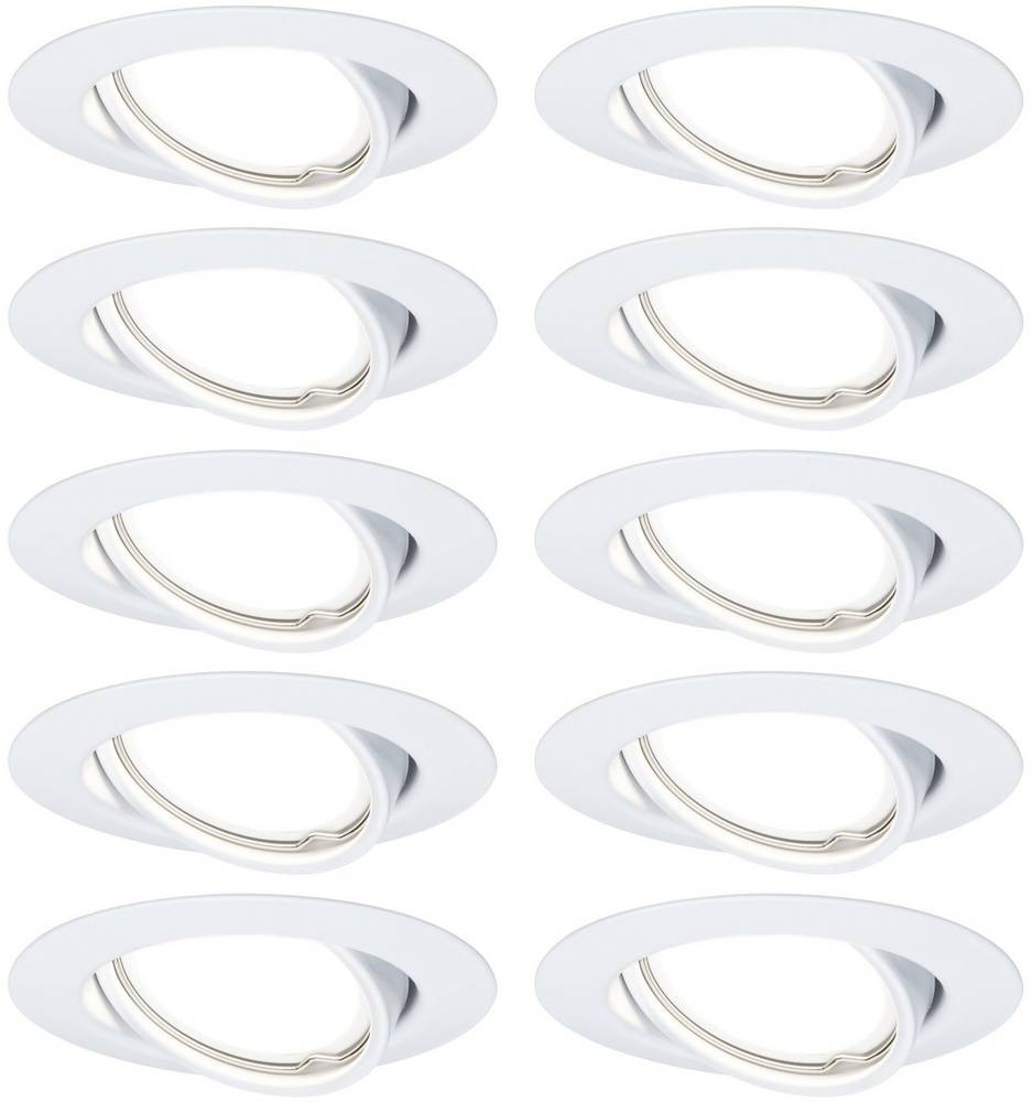 Paulmann 93400 LED-Einbauleuchte 10er Set LED GU10 white