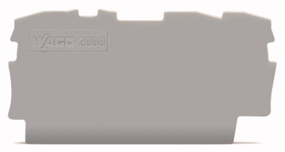 WAGO 2000-1391 Abschluss- and Trennplatte grey 100St.