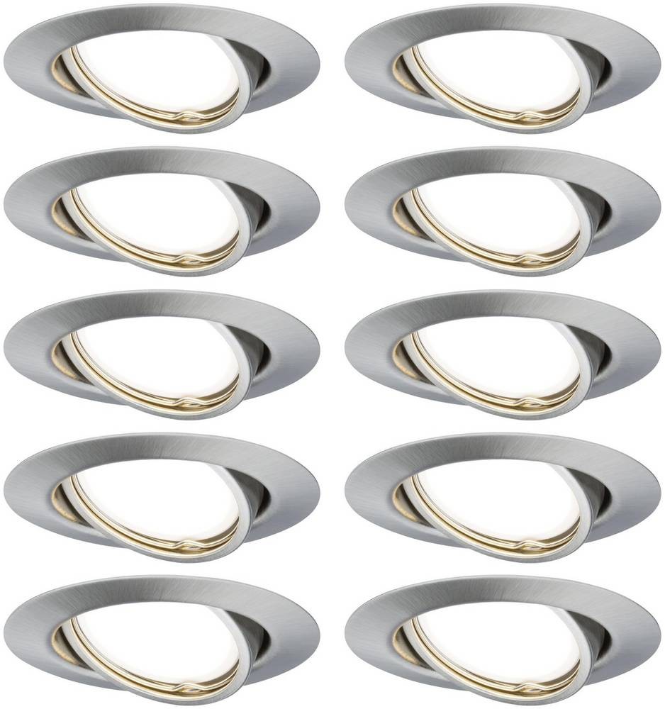 Paulmann 93399 LED-Einbauleuchte LED GU10 Eisen (gebürstet)