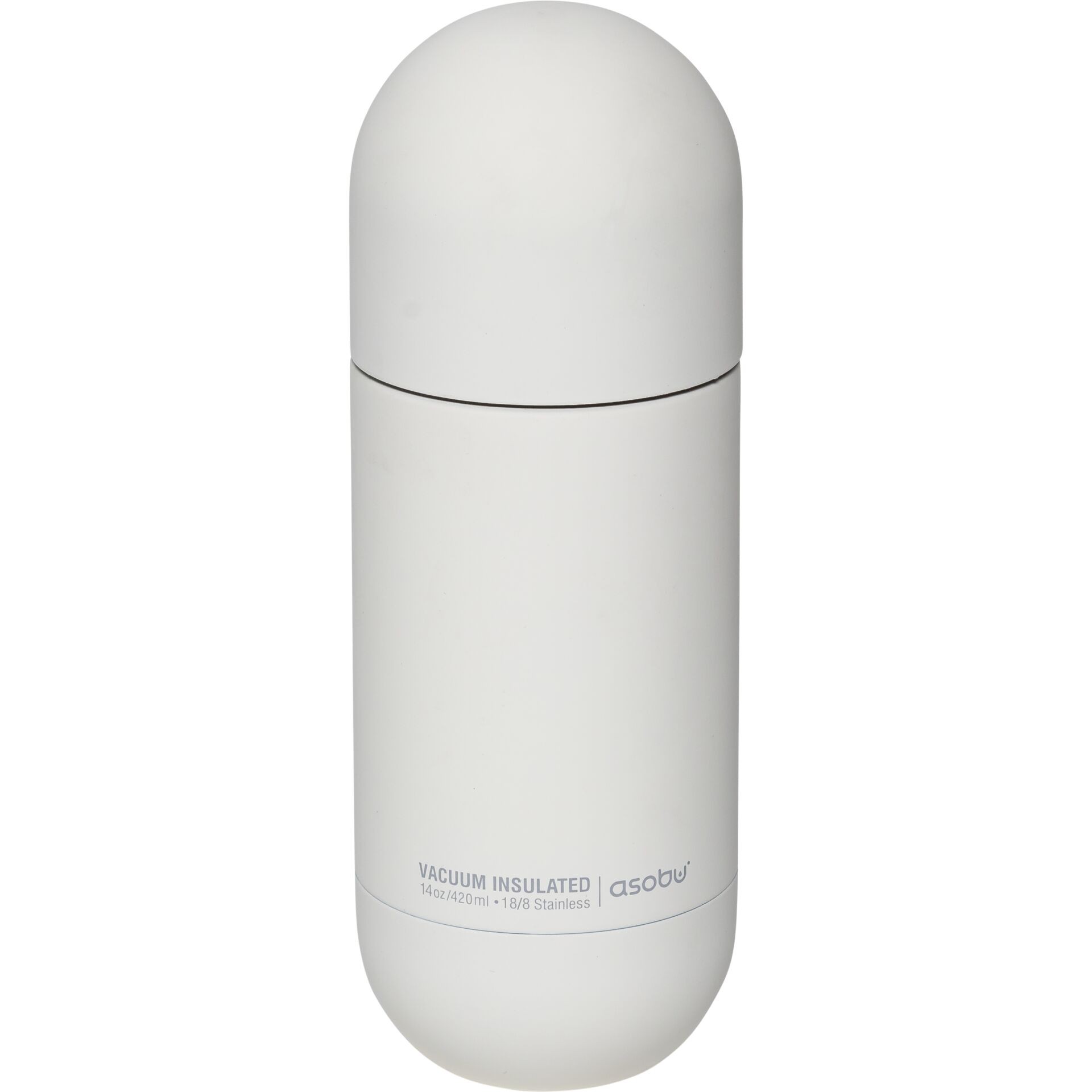 Asobu ORB isolierte Edelstahlflasche with Trinkbecher - white (SBV30