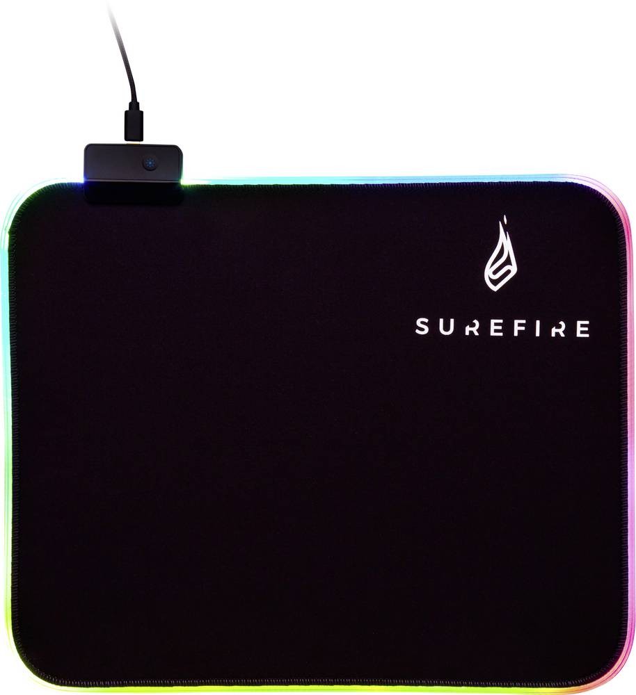 SureFire Silent Flight RGB-320 Gaming mouse pad Black - SureFire