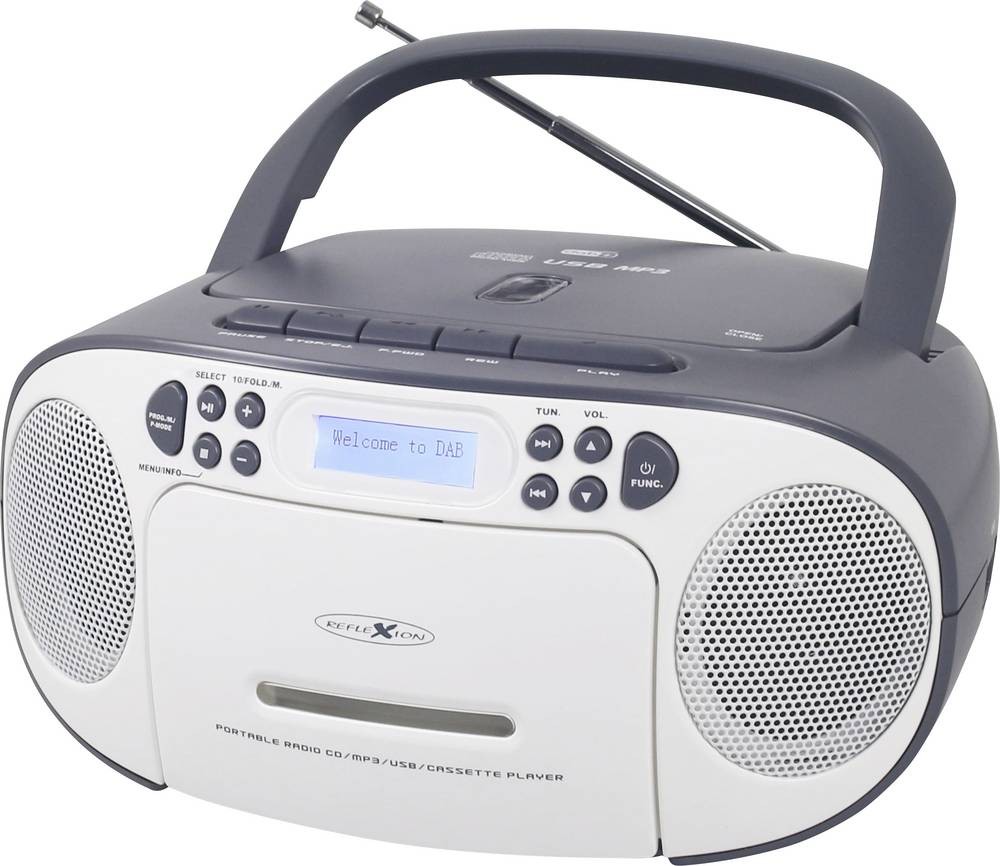Reflexion RCR2260DAB Portable White, Grey - Reflexion RCR2260DAB,