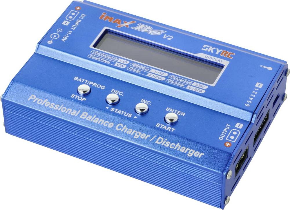SKYRC B6DC V2 Modellbau-Ladegerät 6A Blei, LiFePO, LiHV, LiIon, LiPo,