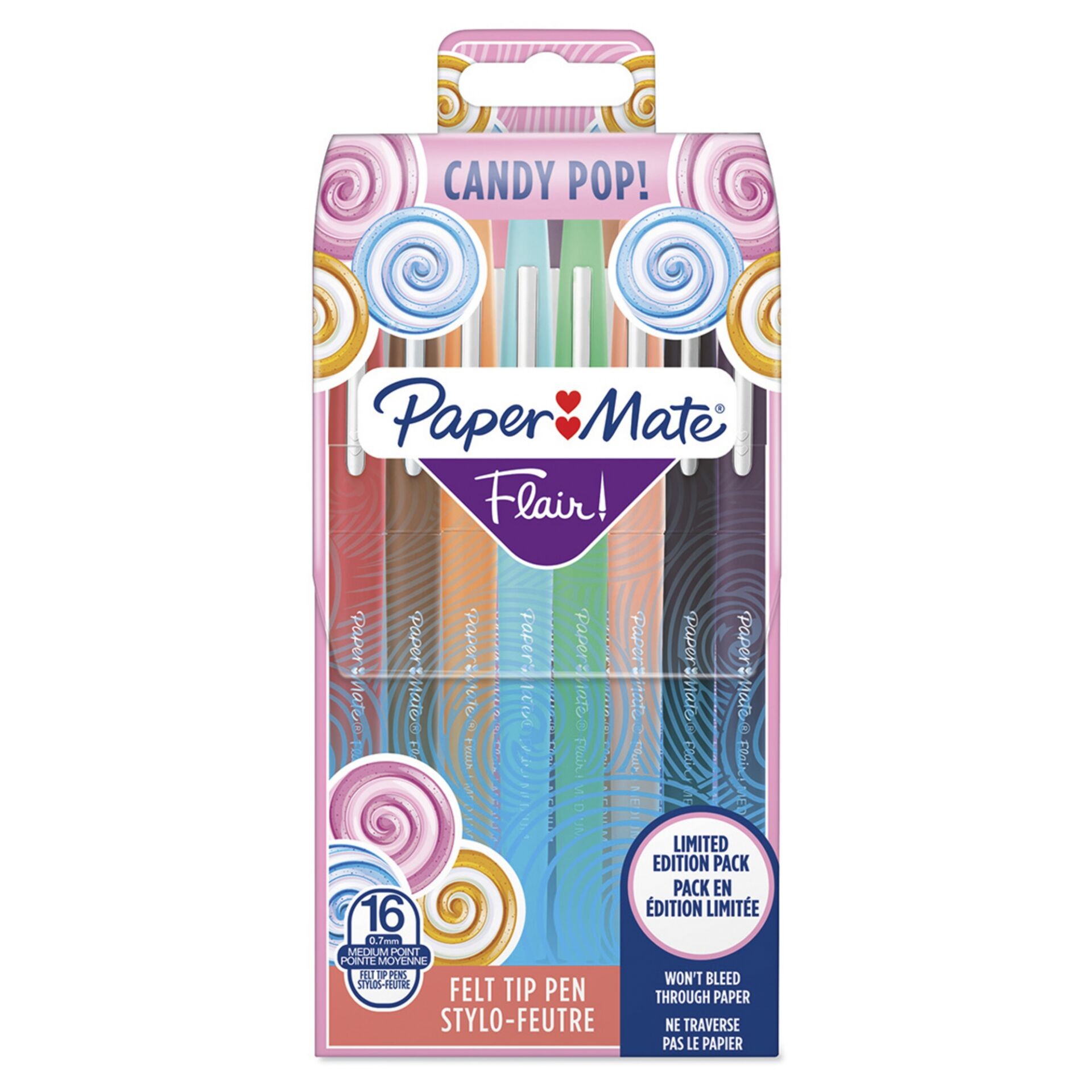 Papermate Flair Candy Pop rotulador Medio Multicolor 16 pieza(s) -