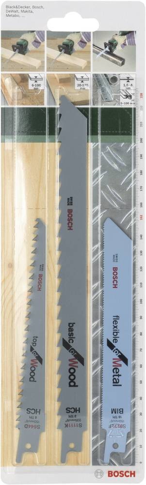 Bosch Accessories 2609256715 Säbelsägeblatt-Set S 922 EF, S 644 D,