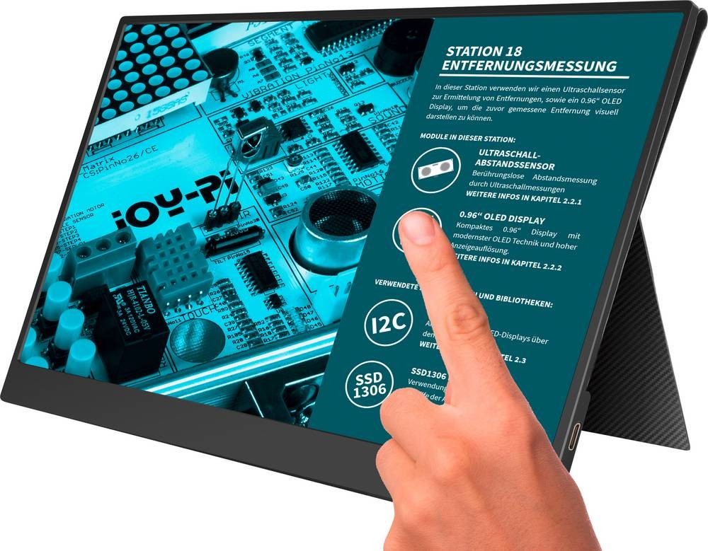 Joy-it Joy-View 13 Touchscreen-Monitor EEK: A (A - G) 33.8cm (13.3