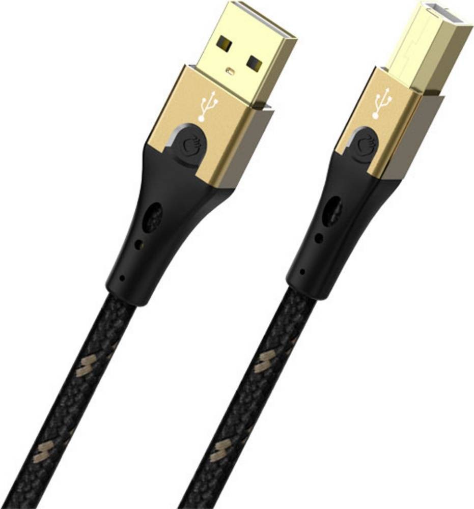 Oehlbach USB-Kabel USB 2.0 USB-A Stecker, USB-B Stecker 0.50m Schwarz/