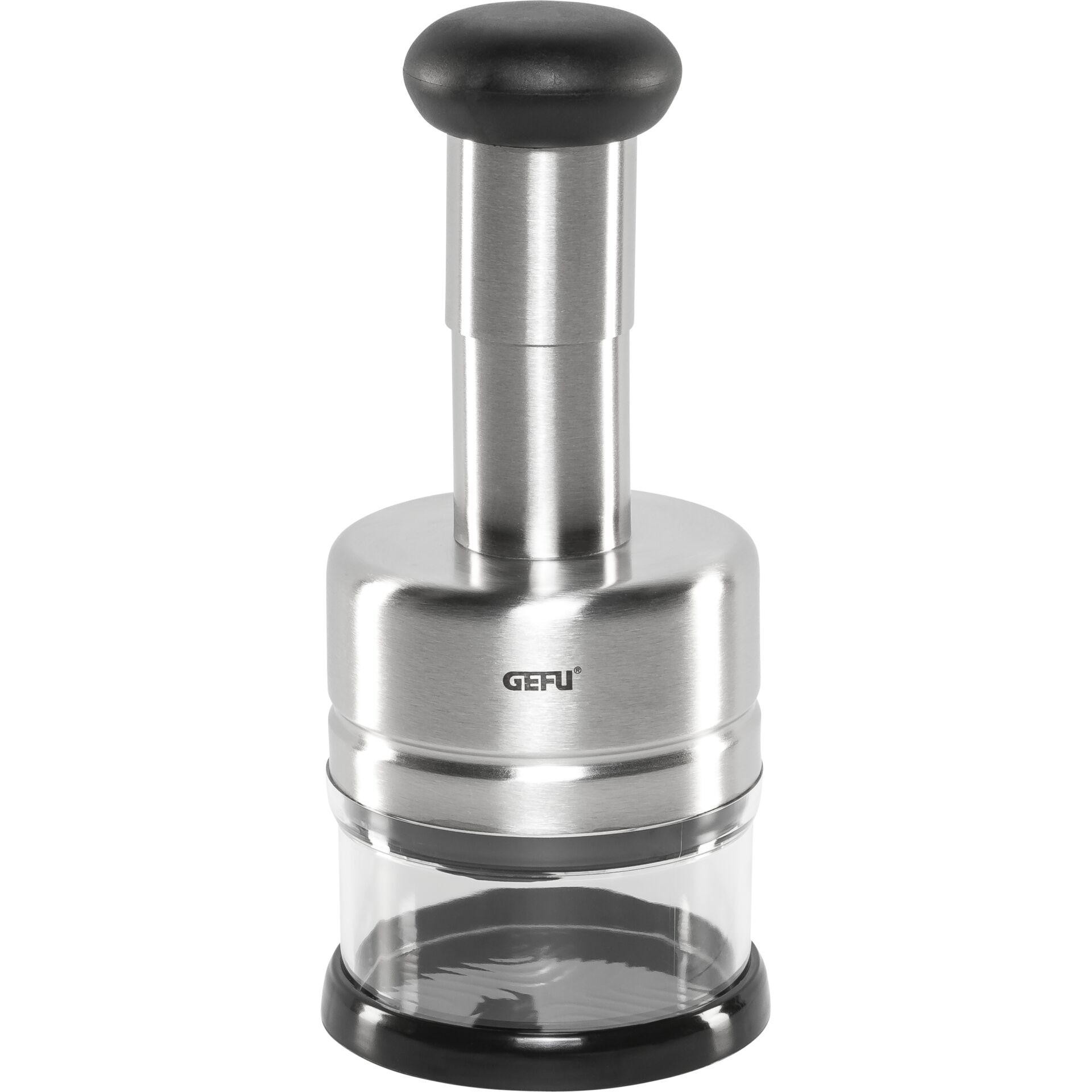 GEFU TRITARE manual food chopper Black, Stainless steel, Transparent -
