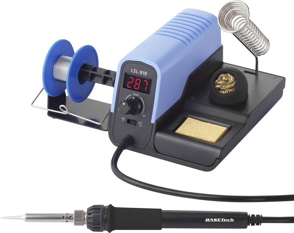 Basetech LSL-919 Lötstation digital 30W 160 - 480°C incl. Lötzinn