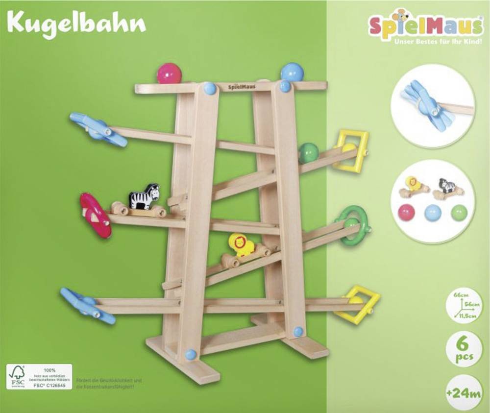 Vedes SMH wood Kugelbahn with Rollelementen