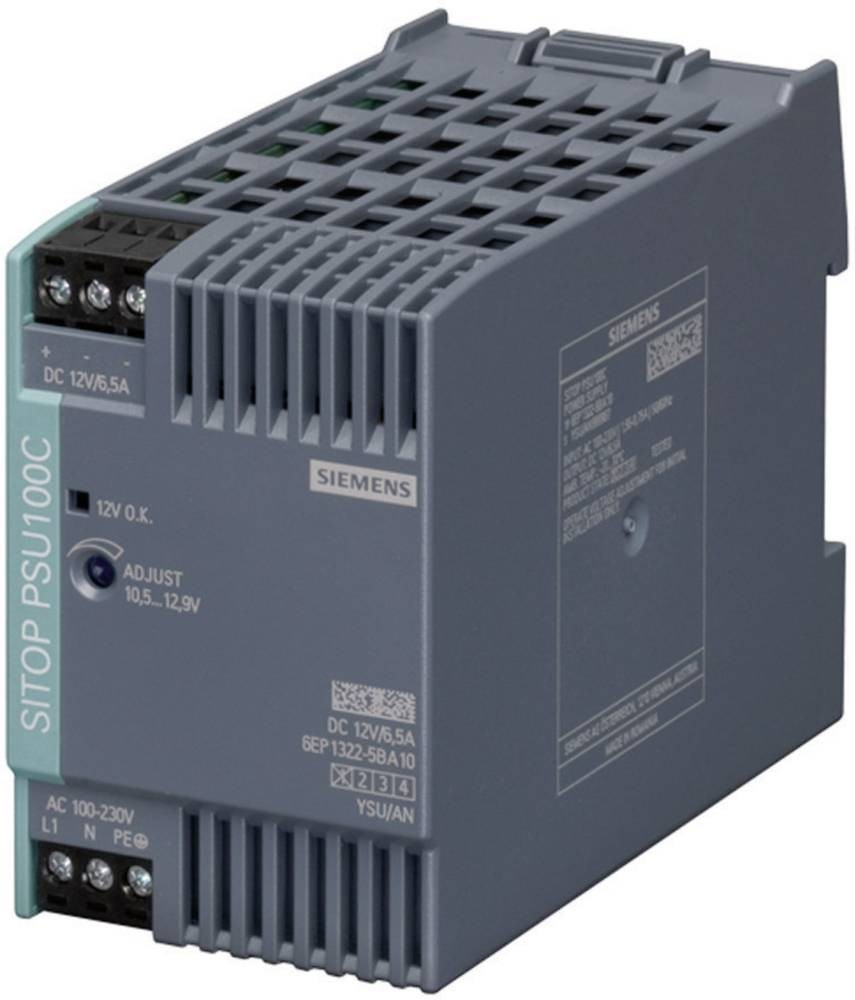 Siemens SITOP PSU100C/1ACDC/12VDC/6.5A - Siemens SITOP PSU100C/1ACDC/