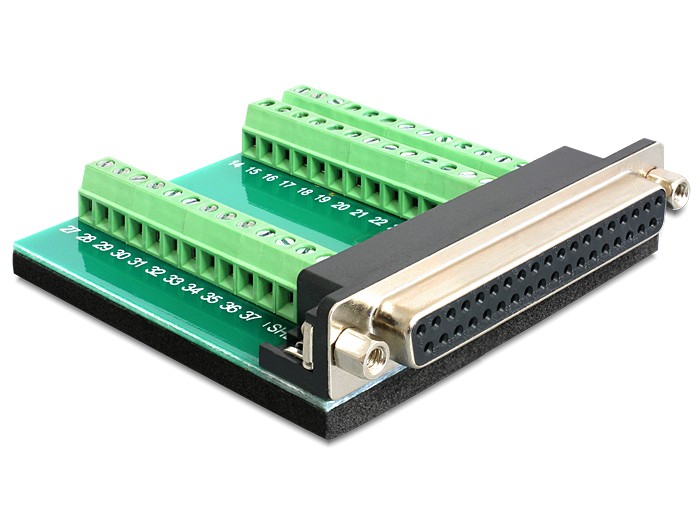 DeLOCK D-Sub 37 pin - 39 pin Terminal Block interface cards/adapter