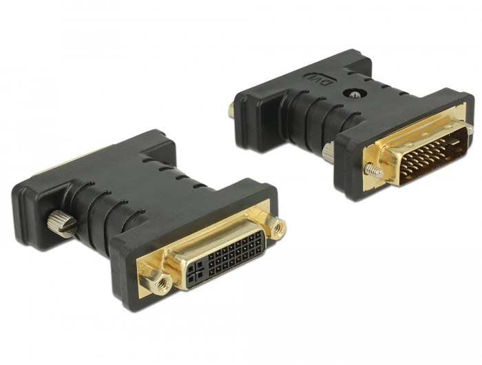 DeLOCK 63313 cable gender changer 1 x DVI 24+1 1 x DVI 24+5 Black -