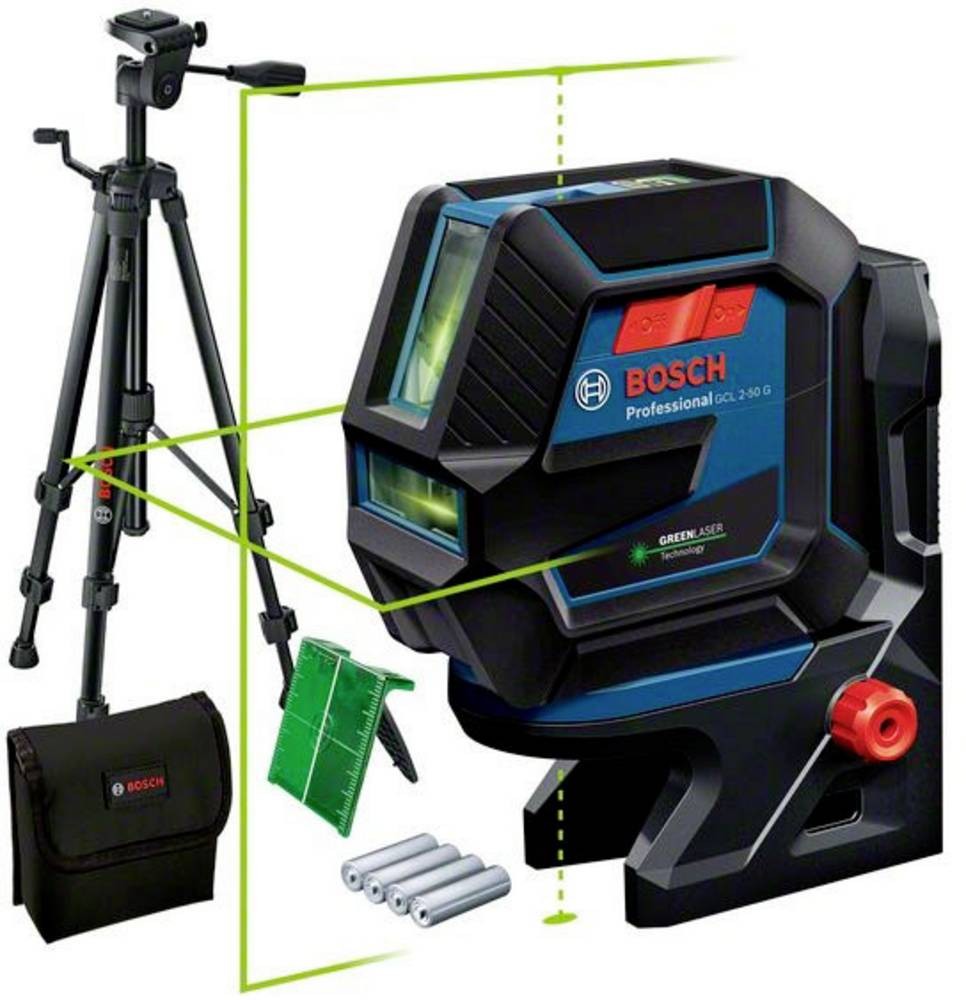 Bosch Professional GCL 2-50G & Tripod Kreuz y Punktlinienlaser incl.