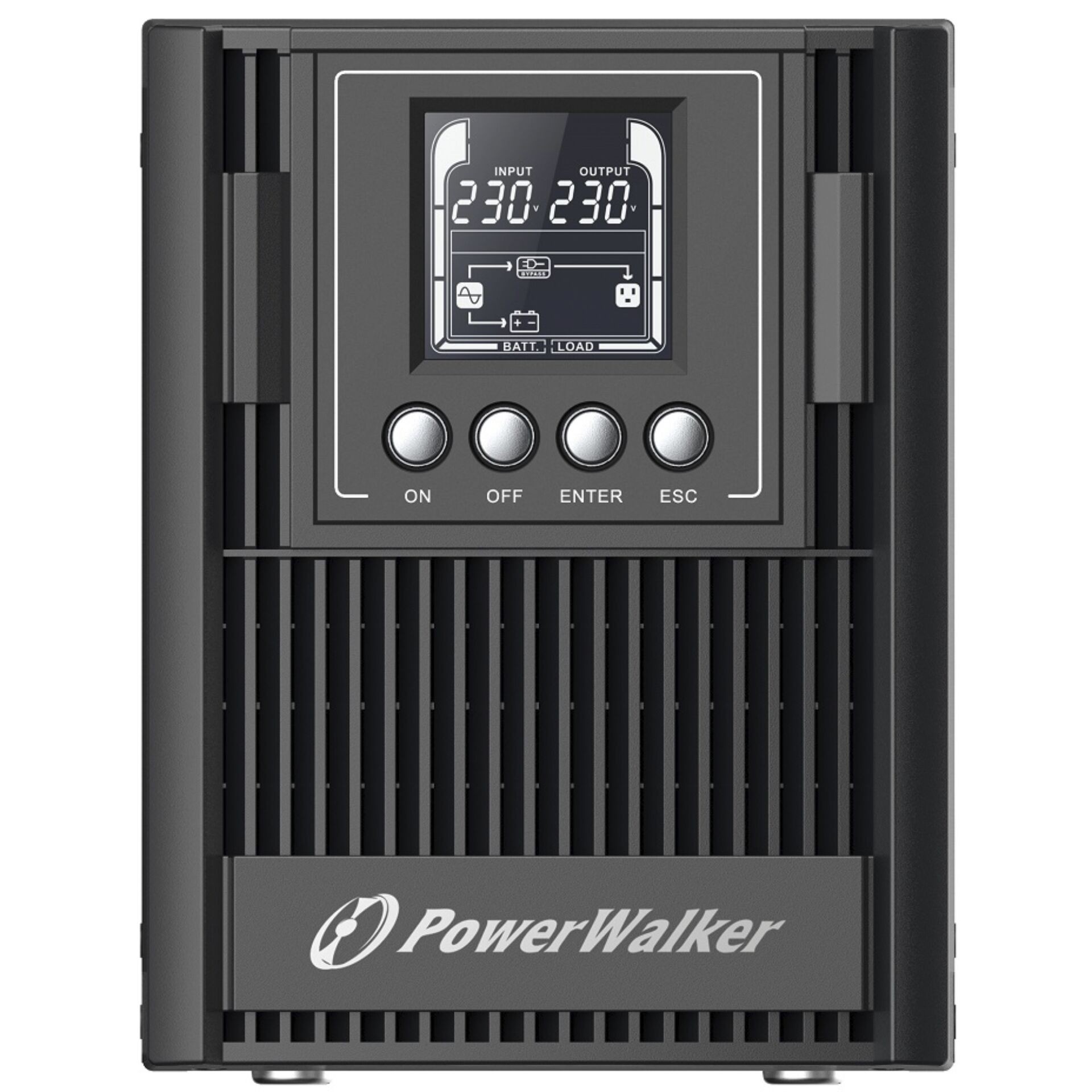 PowerWalker VFI 10K CPH 3/1 – 10.000 VA / 10.000 W, Online-USV, 3-Phasen-Eingang, 1-Phasen-Ausgang, 94% Effizienz, Rack/ Tower