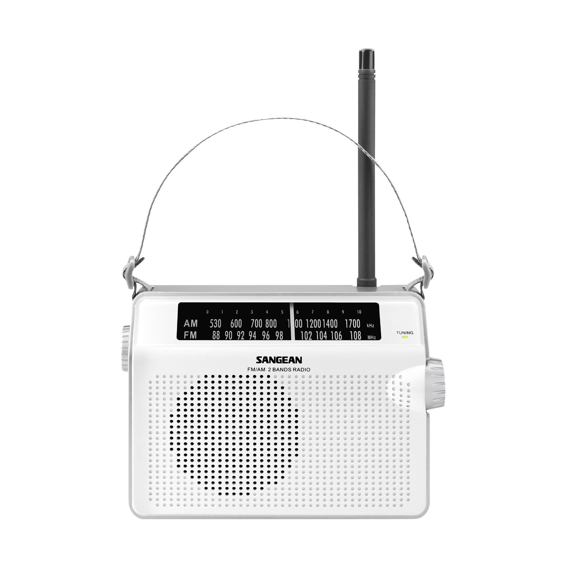 Sangean PR-D6 Portable Analogique Blanc - Sangean PR-D6, Portable,