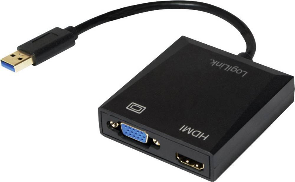 LogiLink UA0234 USB graphics adapter 1920 x 1080 pixels Black -