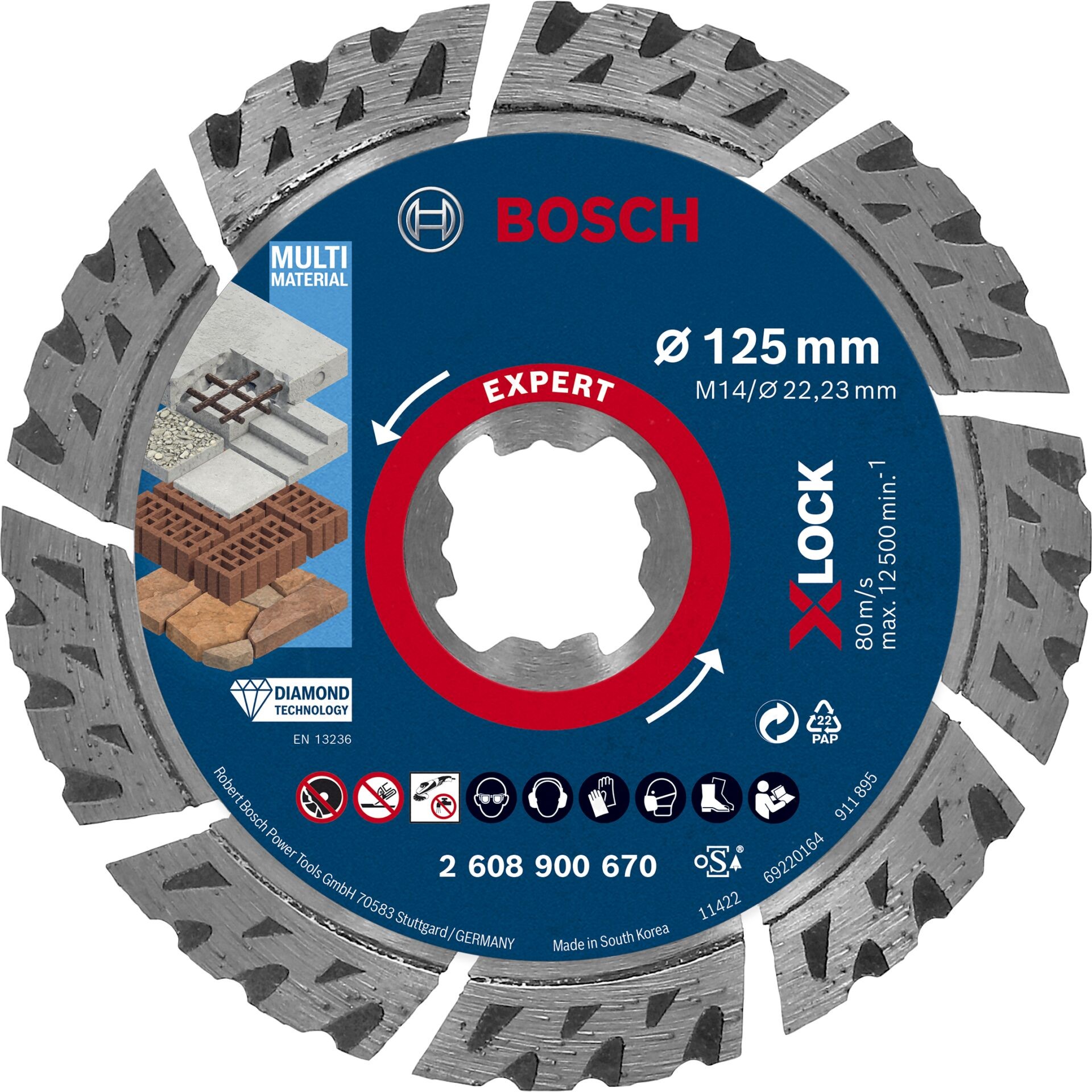 Bosch EXPERT MULTIMATERIAL X-LOCK Cutting disc - Bosch EXPERT