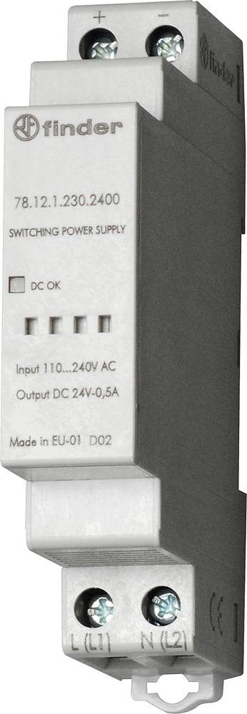 Finder 78.12.1.230.2400 Hutschienen-Netzteil (DIN-Rail) 24 V/DC 0.63A