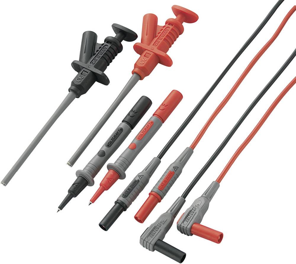 VOLTCRAFT MS-6 Sicherheits-Messleitungs-Set Lamellenplug 4mm Prü
