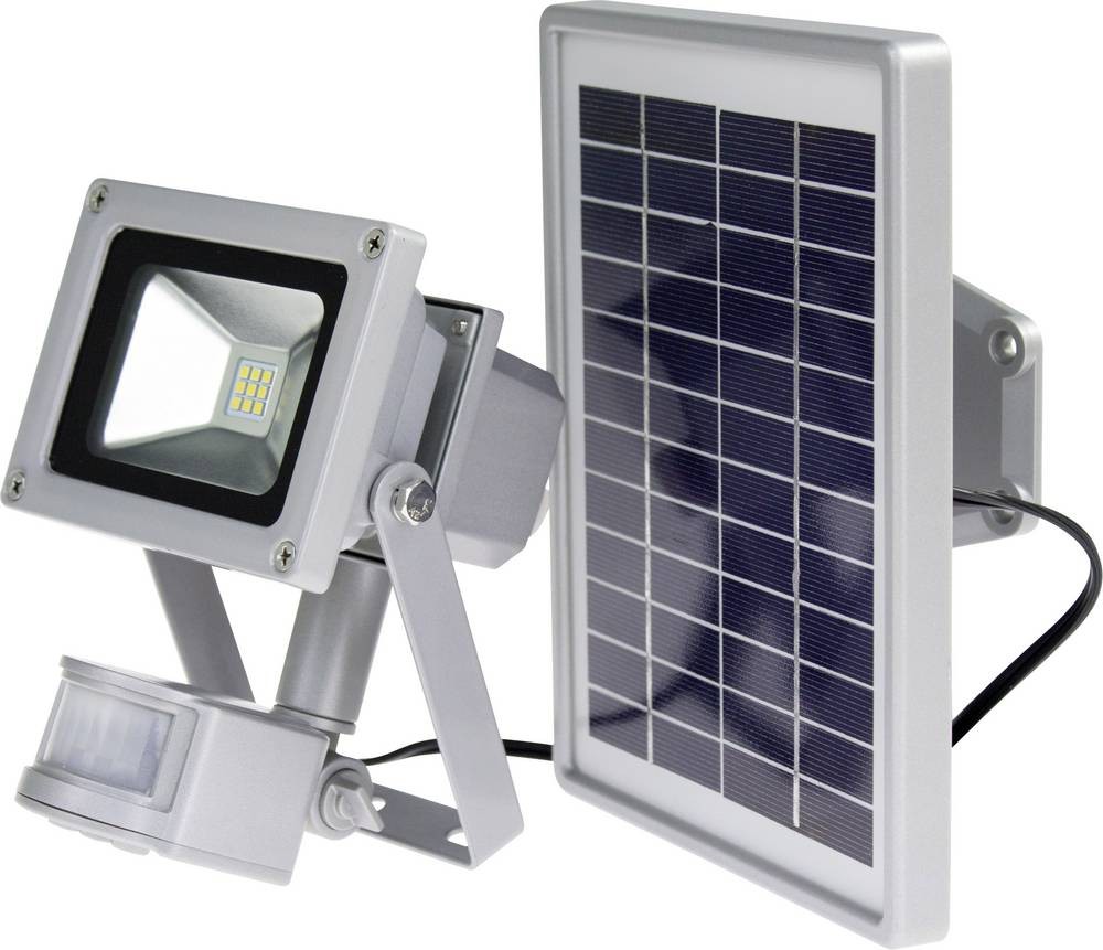AS Schwabe 46978 Solar-Spot con Bewegungsmelder 10W Leuchtfarben: