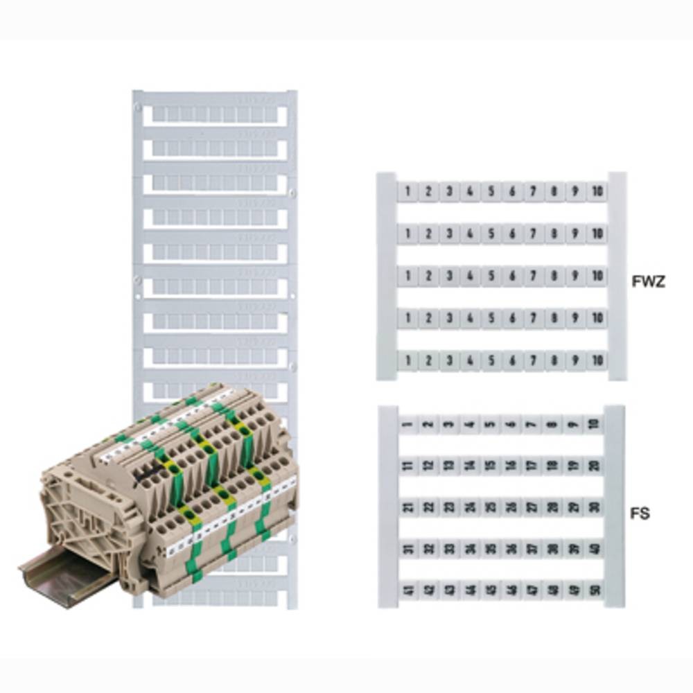 Weidmüller 473460051-500 morsettonmarkierung bianco 500St.