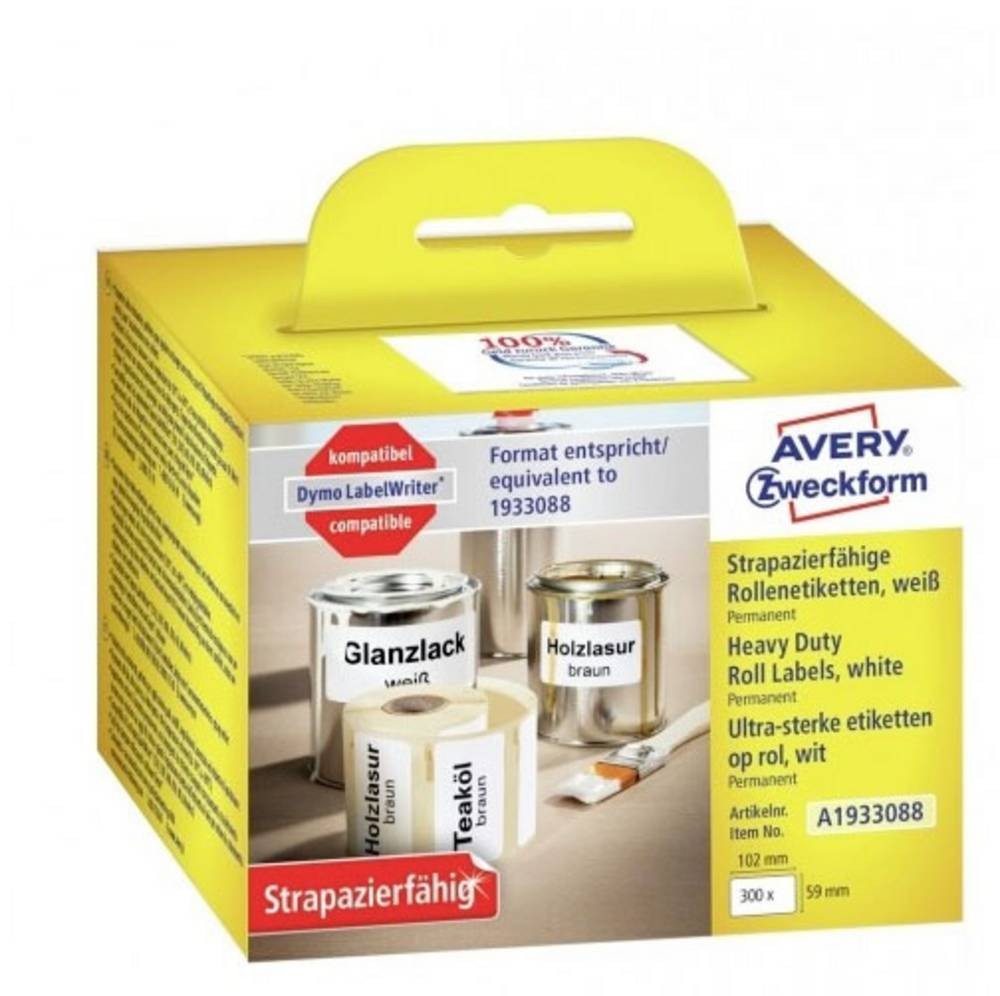 Avery-Zweckform Etiketten (Rolle) 102 x 59mm foil white 1 St.