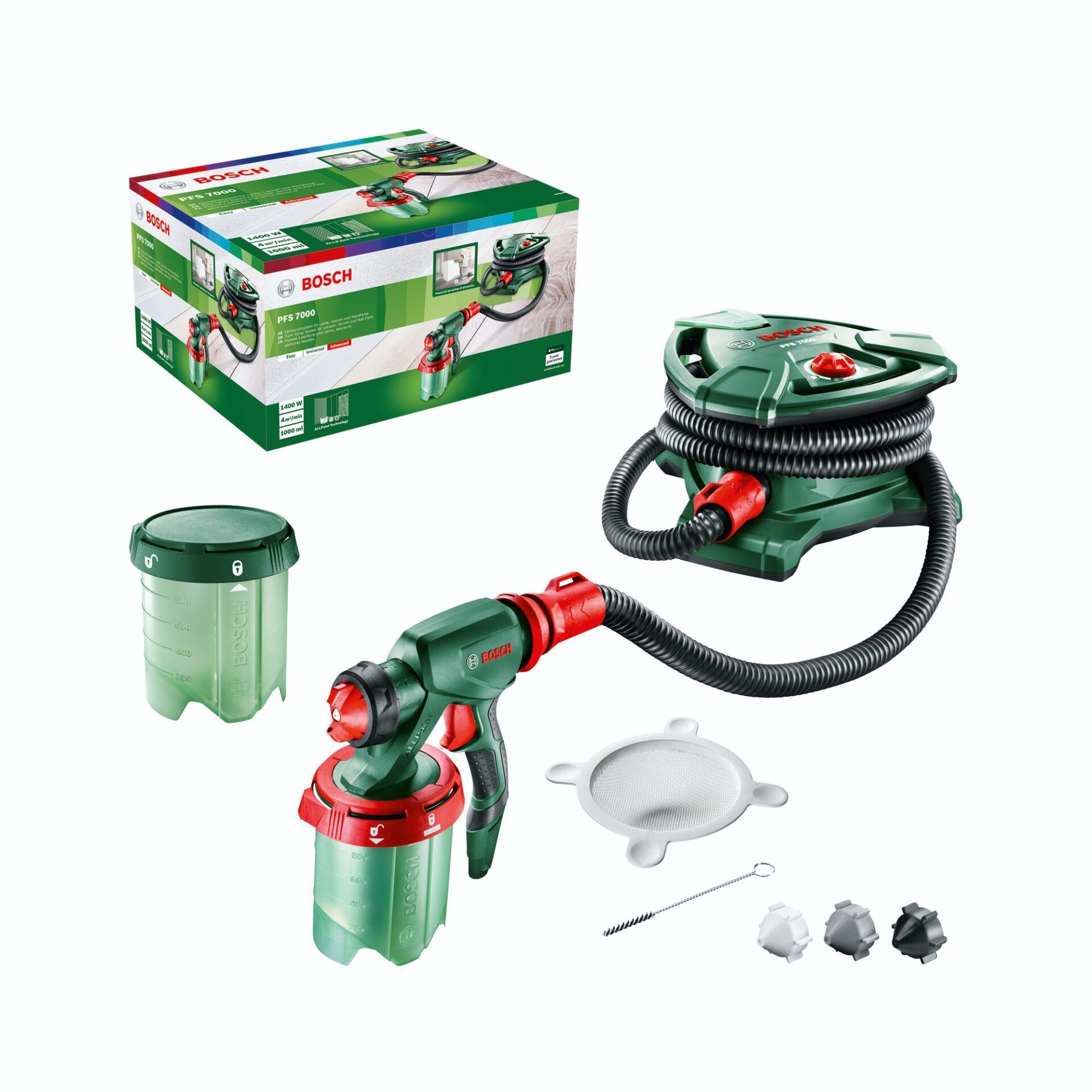 Bosch PFS 7000 Paint Spray System (1400 W, 2 x Paint Containers 1000