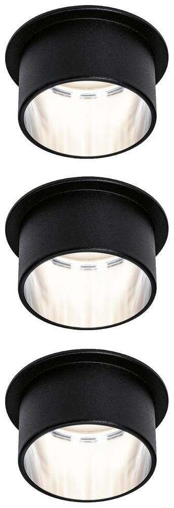 Paulmann 93383 LED-Einbauleuchte 19.5W black, Eisen