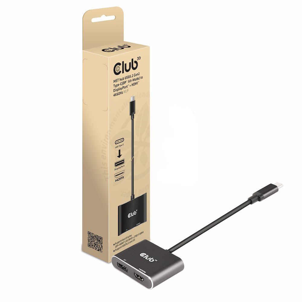 CLUB3D CSV-1552 adaptateur graphique USB Noir - CLUB3D CSV-1552, 3840