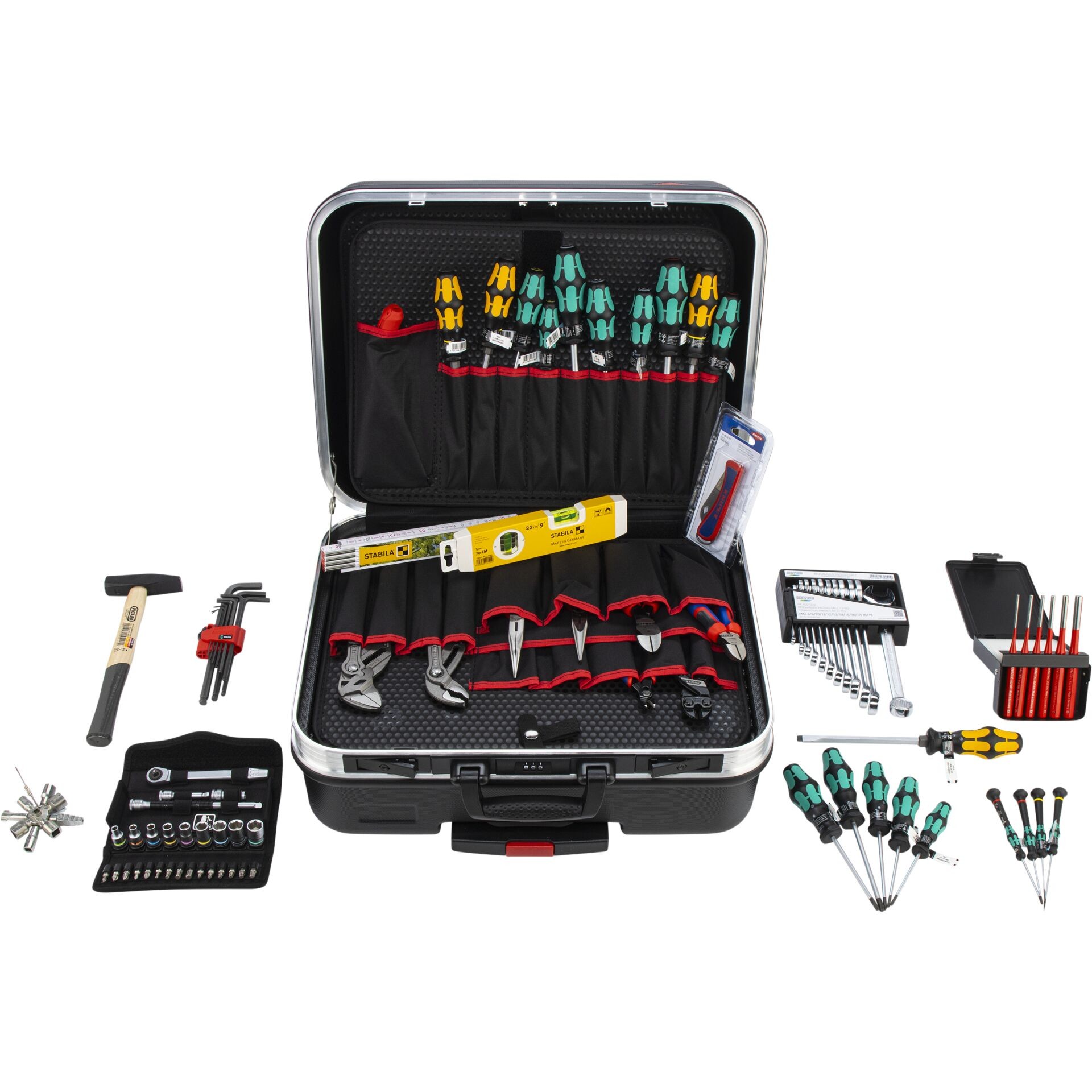 Knipex 00 21 06M Elektriker, Handwerker Werkzeugsuitcase bestückt (B