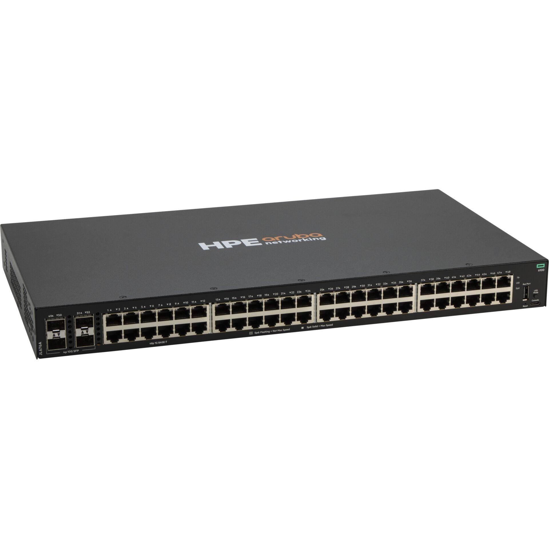 HPE Aruba Networking CX 6100 48G 4SFP+ Switch - HPE Aruba Networking
