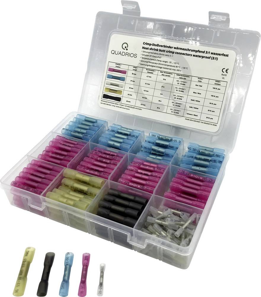 Quadrios 2011C397 Stoßverbinder avec Schrumpfschlauch 0.3mm² 6mm²