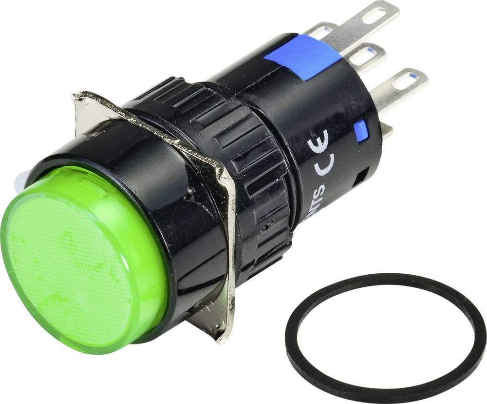 TRU COMPONENTS TC-9219048 Leuchtdrucktaster 250 V/AC 3A 1 x Ein/(Aus)